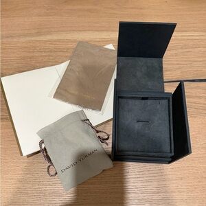 David Yurman Black and Tan Watch Box Set